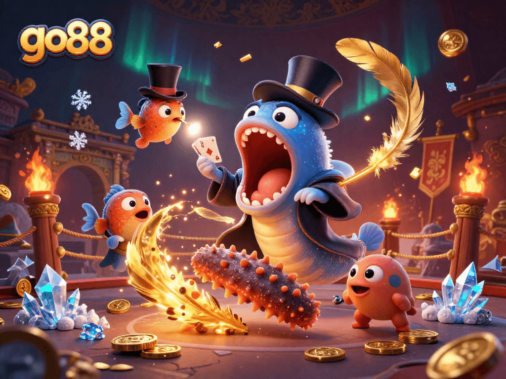 Engage with the enchanting go88 casino magic act featuring a bioluminescent gulper eel and an anglerfish.
