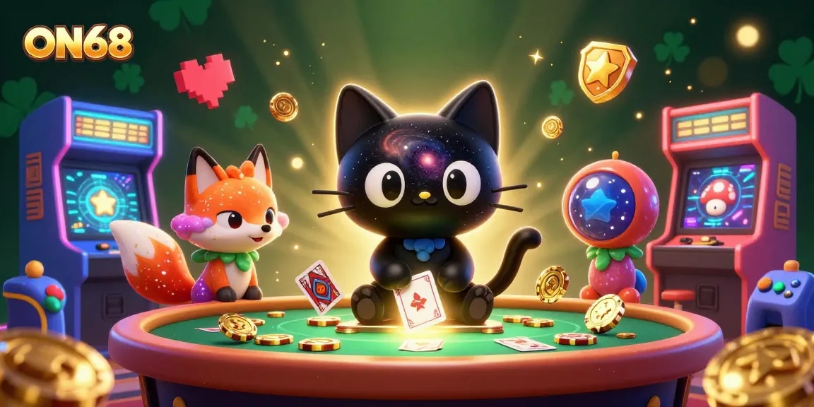 Engage with ON68's vibrant casino experience featuring a cosmic theme and thrilling gameplay elements.