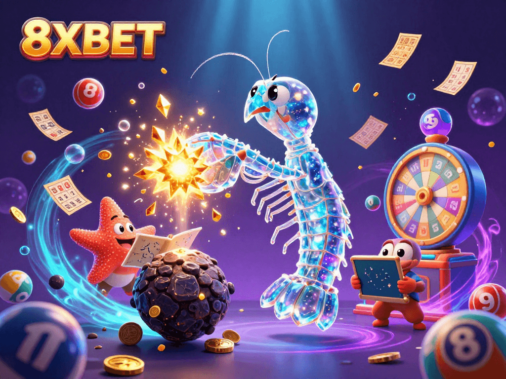 Experience thrilling wins with 8XBET in a vibrant 3D casino universe bursting with color.