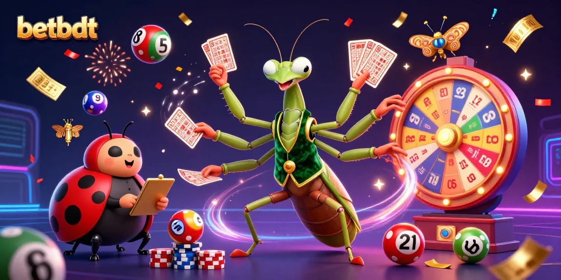 Experience vibrant gaming excitement with betbdt in a lively casino scene.