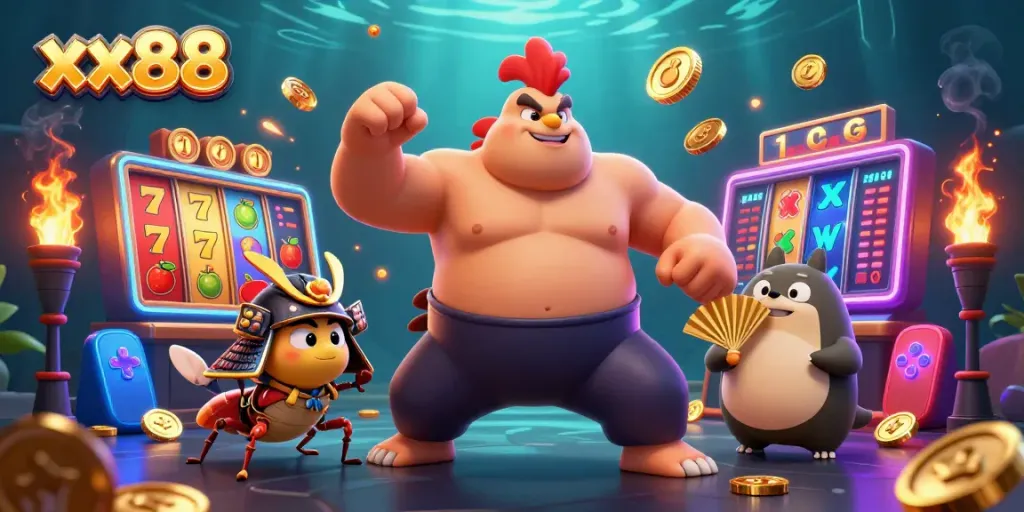 Engage with gameplay at xx88 featuring an energetic scene with characters and vibrant gaming elements.
