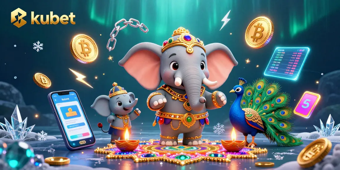 Explore Kubet through vibrant gambling visuals featuring intricate casino elements.