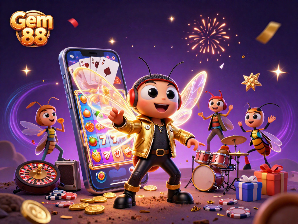 Play thrilling games at Gem 88 while enjoying an electrifying 3D casino experience.