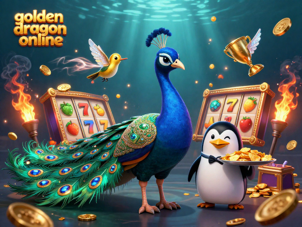 Experience thrilling gameplay in golden dragon online, featuring vibrant characters and dynamic slot elements.