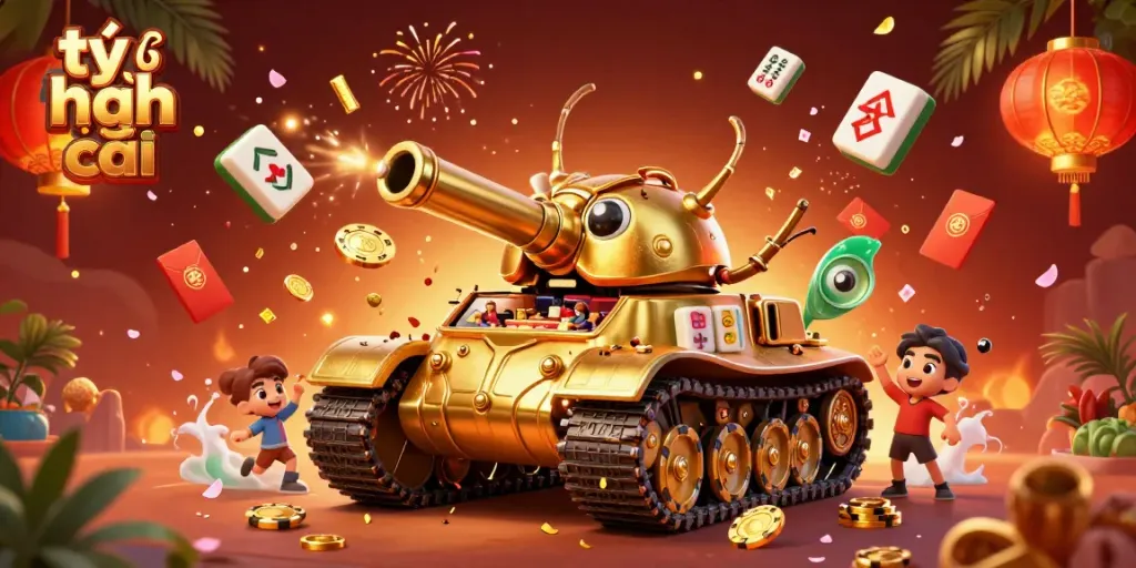 Engage in thrilling gameplay with tỷ lệ nhà cái amid a lively miniature casino scene featuring exclusive gaming elements.