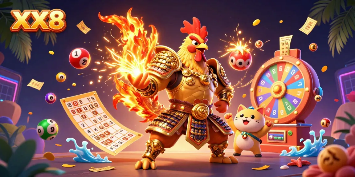 Engage with the excitement of XX8’s casino games, featuring dynamic characters and colorful casino elements.