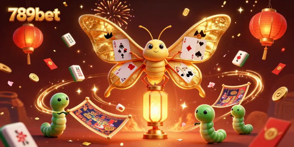 Experience 789bet's exciting casino world with vibrant illustrations of gaming elements and celebration.