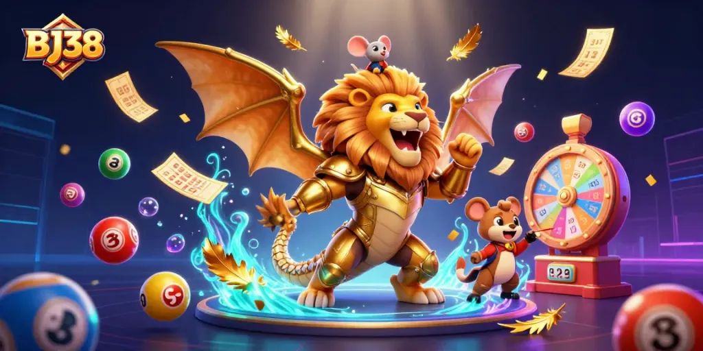 BJ38 powers up the game with golden armor chimera and dynamic lottery elements.