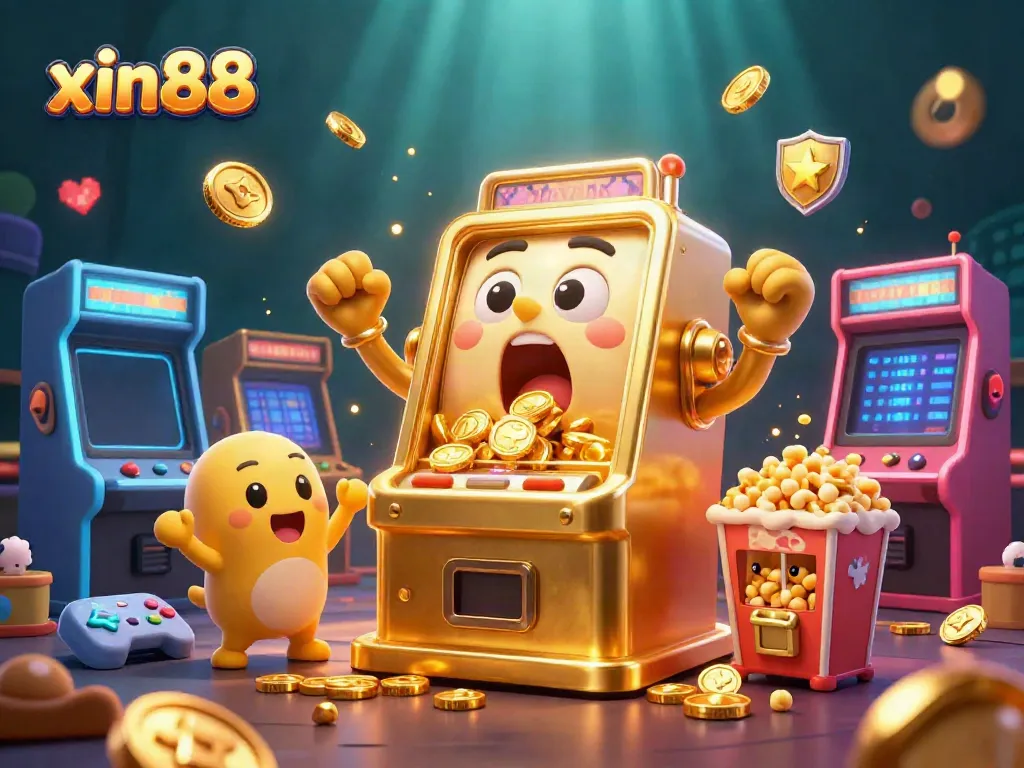 Experience the excitement of winning with xin88 as a golden slot machine hits the jackpot.