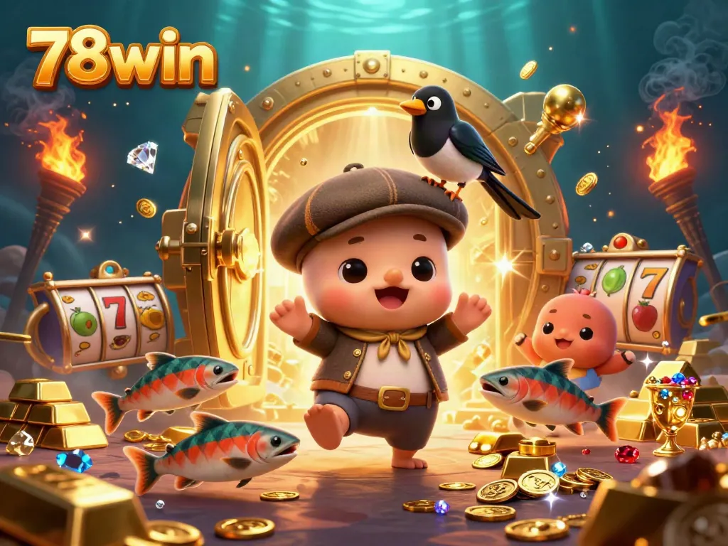 Engage with thrilling slots and chances at 78win with playful Nessie and treasure elements