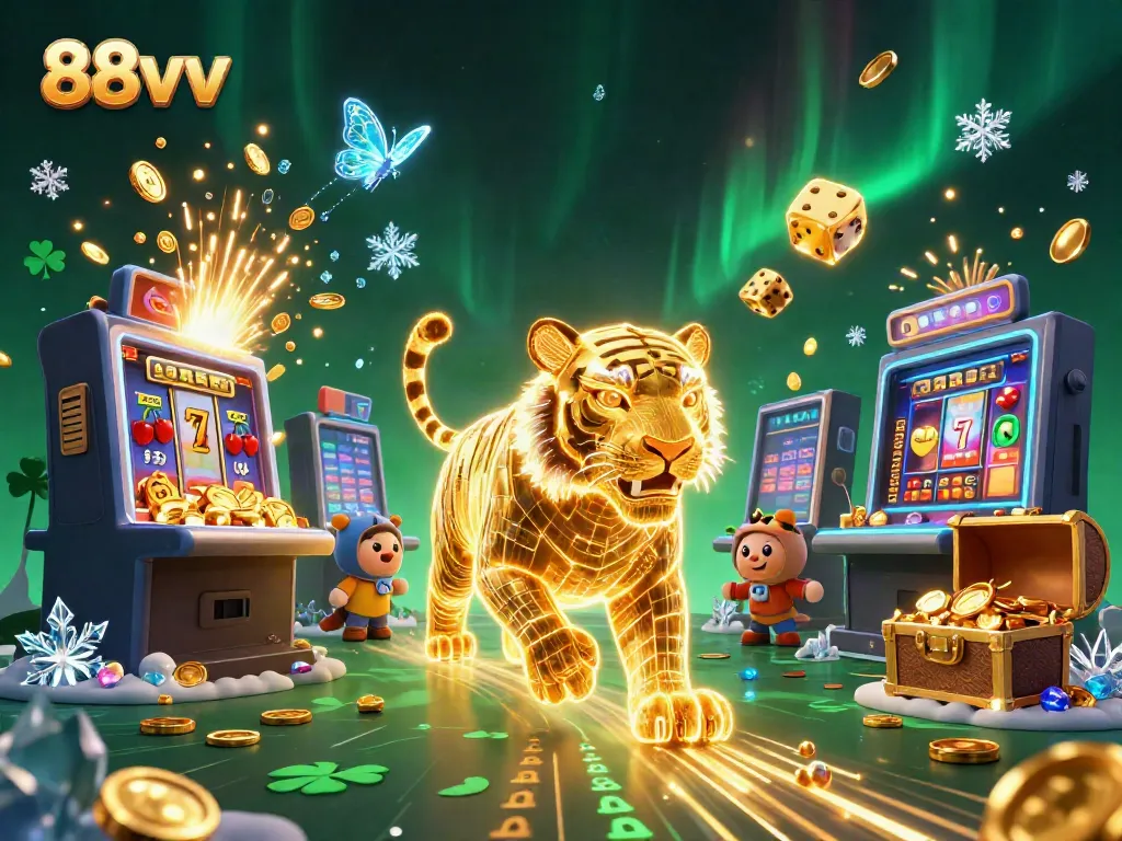 Experience the thrilling world of 88vv with a vibrant jackpot explosion in a digital casino landscape.