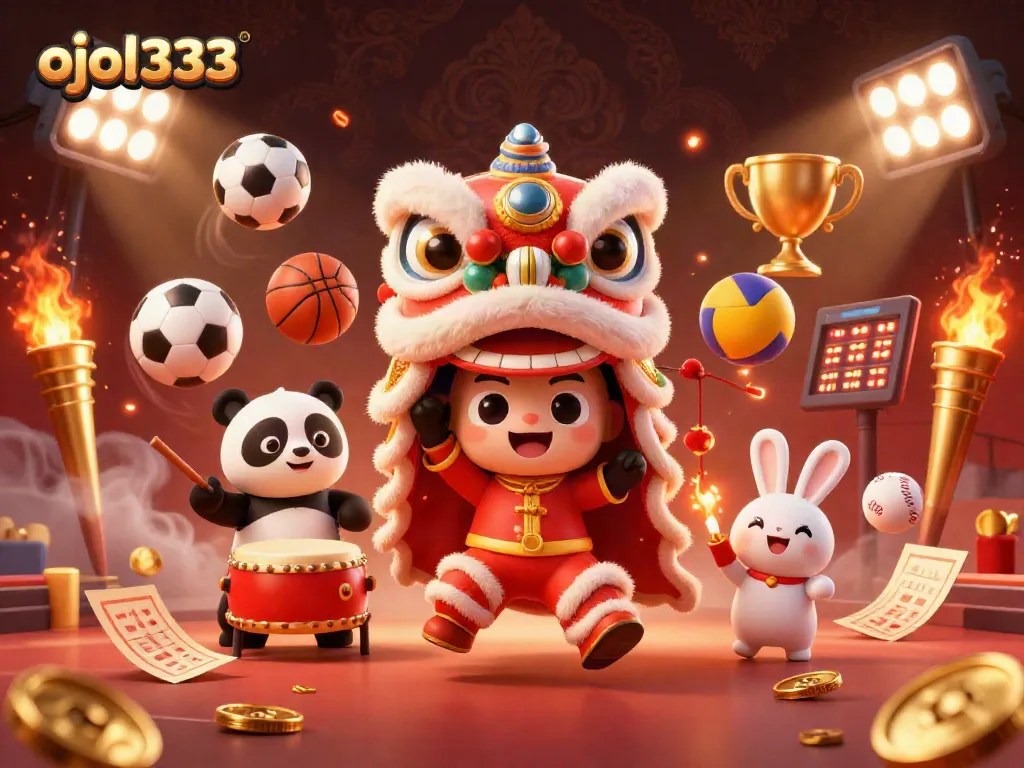 Engage in exciting gaming with ojol333, featuring dynamic sports elements and vibrant characters.