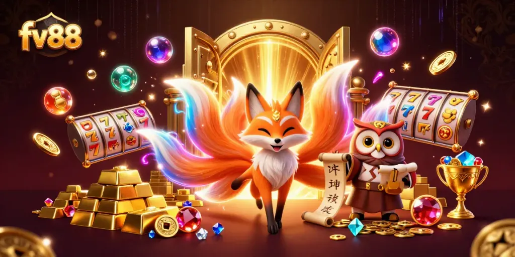 Experience the vibrant world of fv88 with colorful slots and a treasure-filled fantasy.
