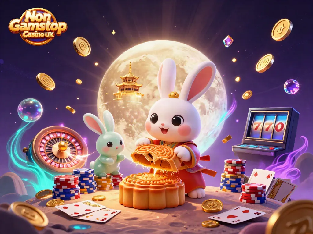 Experience the excitement of Non Gamstop Casino UK with this vibrant 3D illustration.