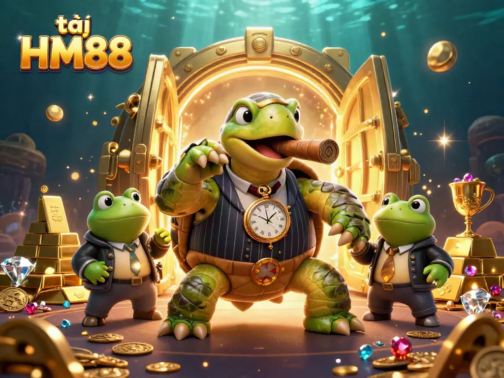Experience winning moments at HM88 with a vibrant casino scene filled with treasure and excitement.