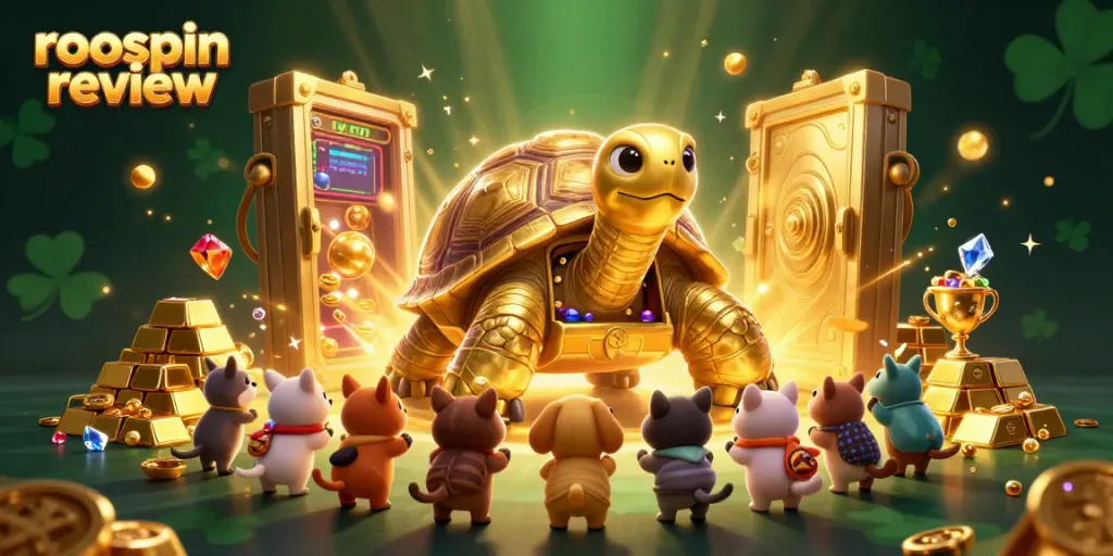 Experience the thrilling roospin review with vibrant 3D characters and engaging casino elements.