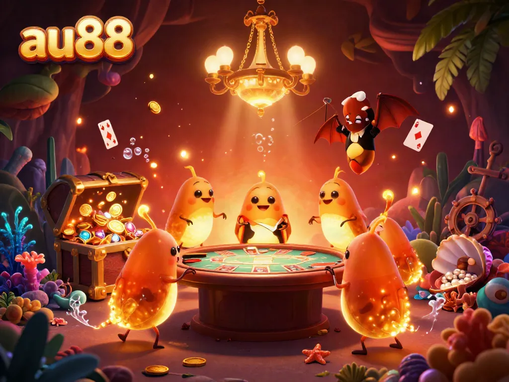 Experience the vibrant world of au88 casino with glowing glowworms illuminating the action.