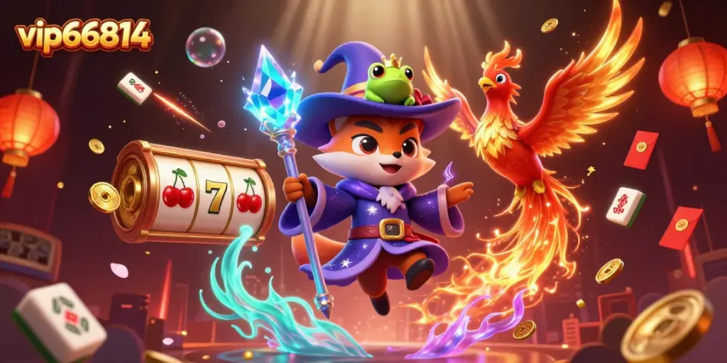 Engage in thrilling jackpot spins at vip66814 with mystical characters and dynamic casino elements.