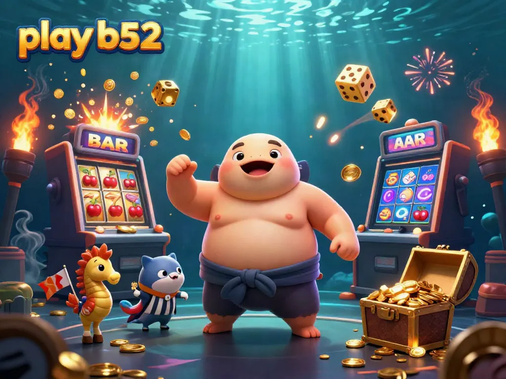 Experience the thrill as you play b52 with dynamic scenes of casino magic and underwater adventure.